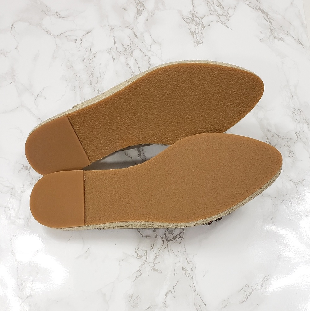 Halogen Espadrille Suede Crystal Embellished Mule - Picture 3 of 5